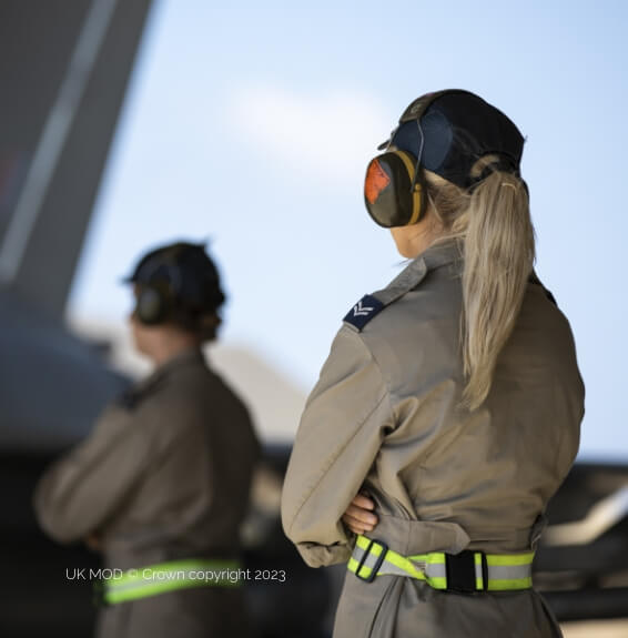 Female RAF crew