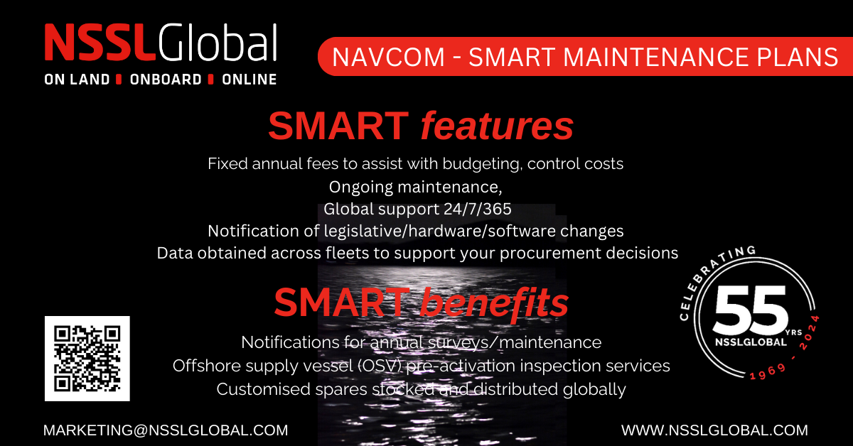 NSSLGlobal's SMART Maritime Maintenance Plans
